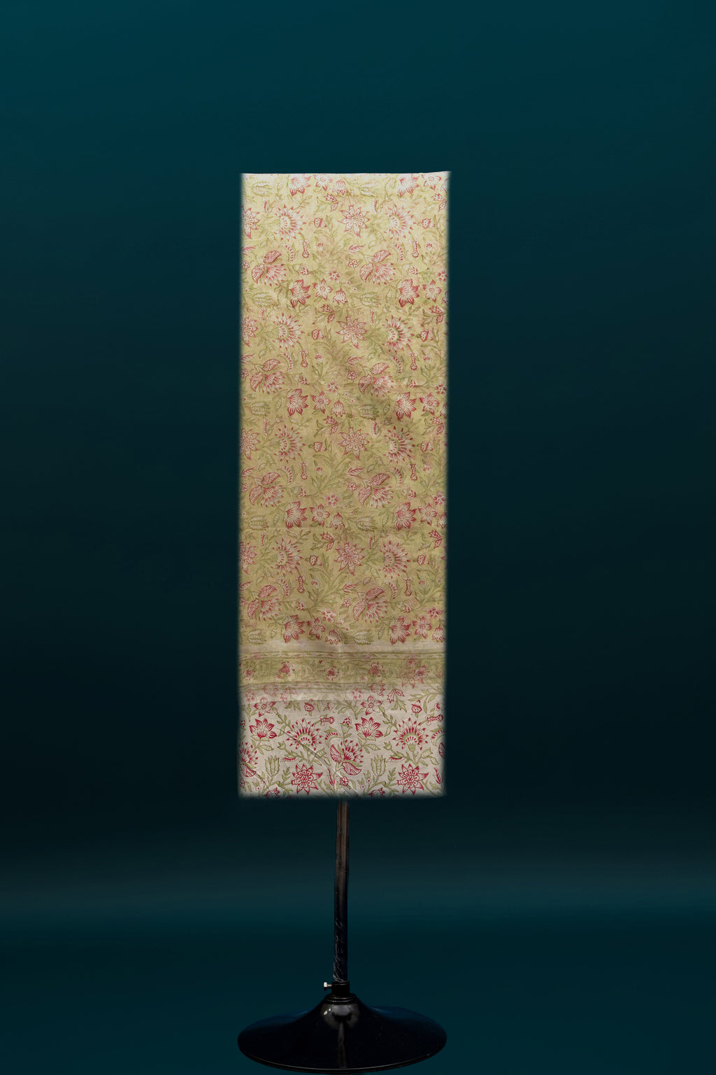 SUBAH NOOR – Chanderi & Handblock Suit Set