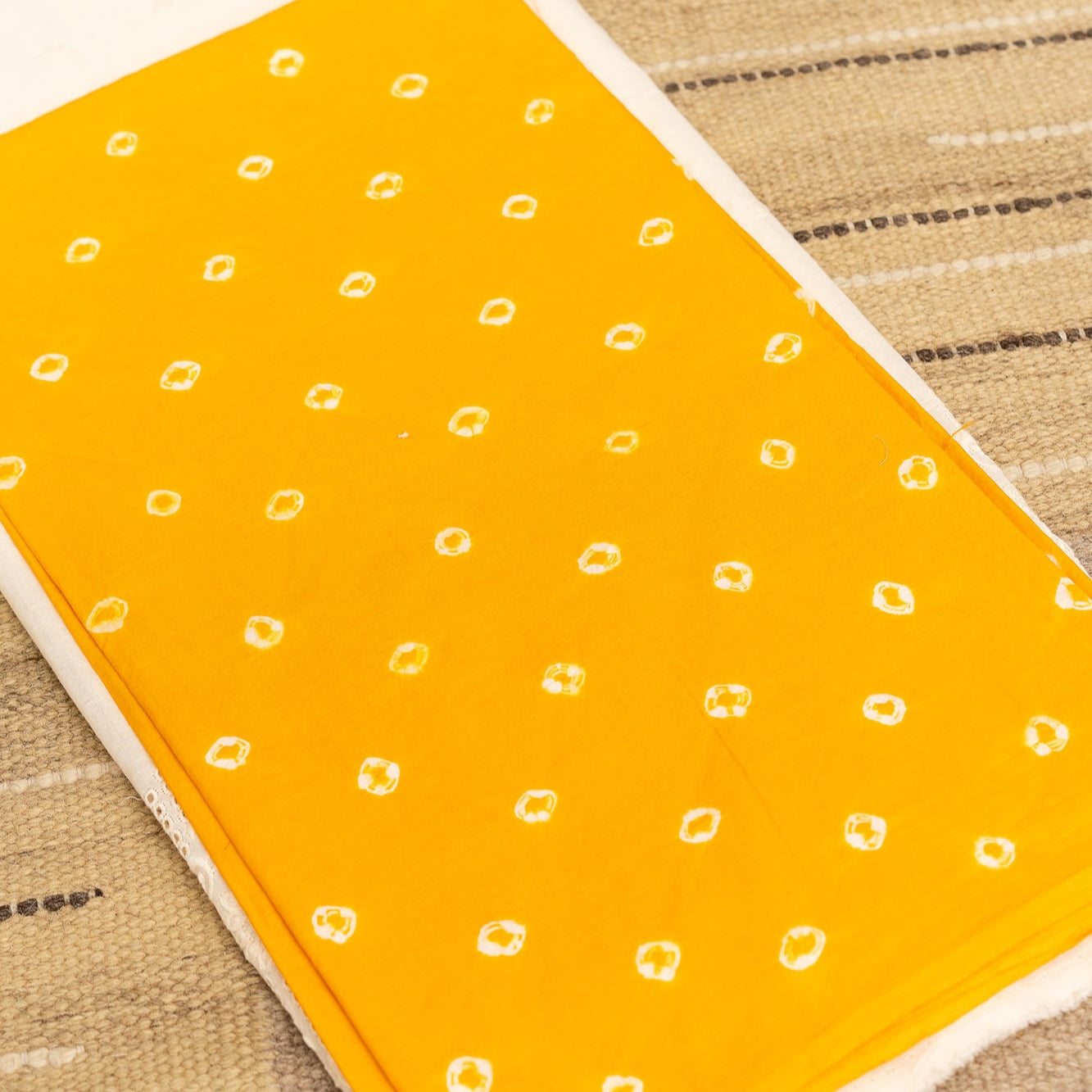 BANDHANI BLOOM-Unstitched Cotton 60×60 Suit Set with Dupatta (3 Piece Fabric)