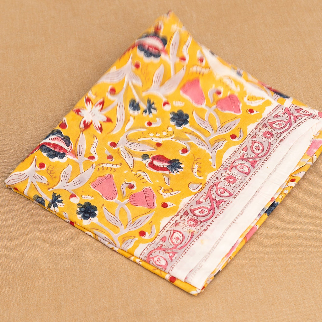 𝗥𝗢𝗦𝗛𝗡𝗜 𝗥𝗔𝗗𝗜𝗔𝗡𝗖𝗘 - Unstitched Cotton 60×60 Suit Set with Kota Doria Dupatta (3 Piece Fabric)