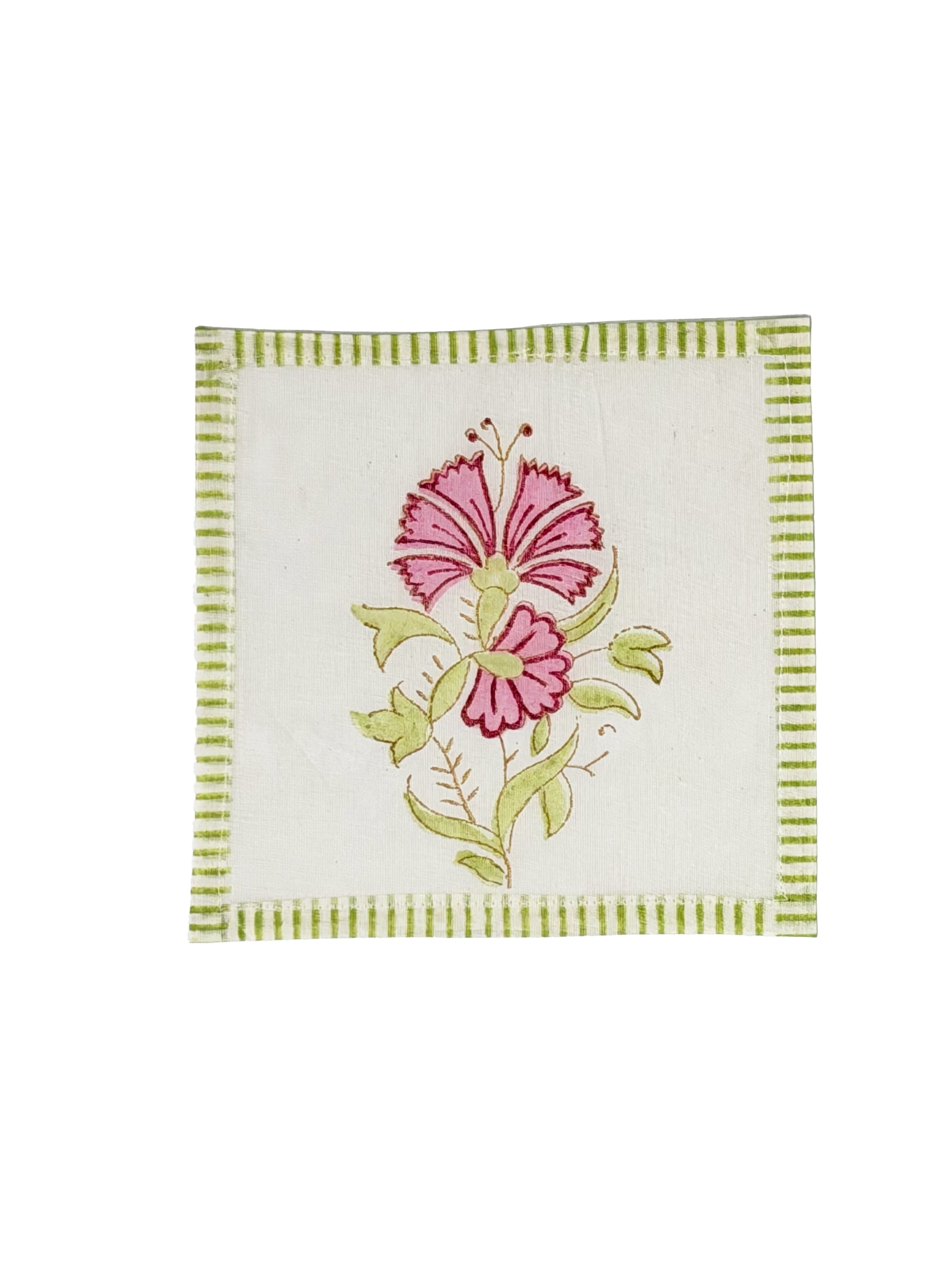 Pink  Mughal Signature Cocktail Coasters