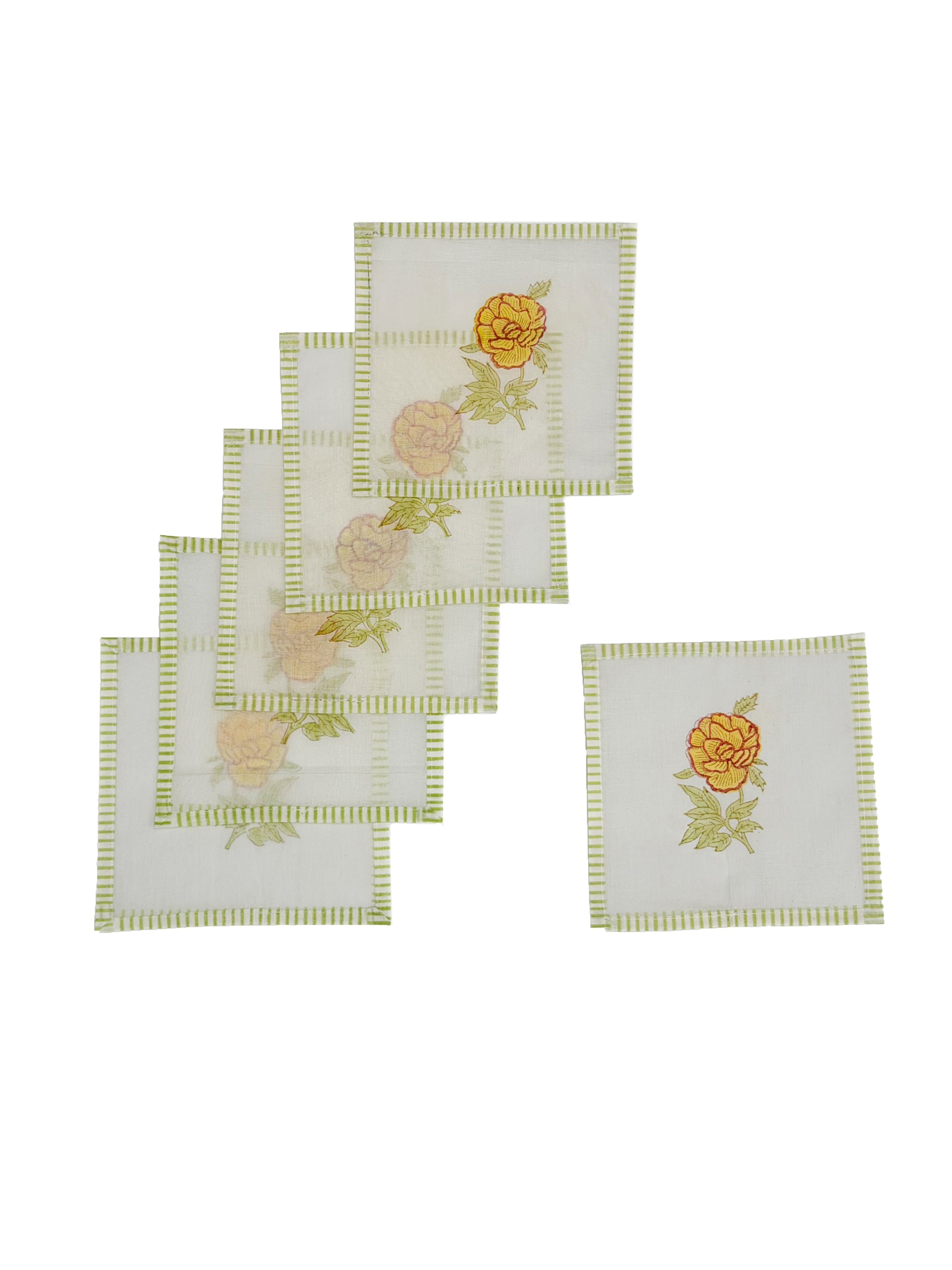 Mughal Garden Moments Signature Cocktail Coasters