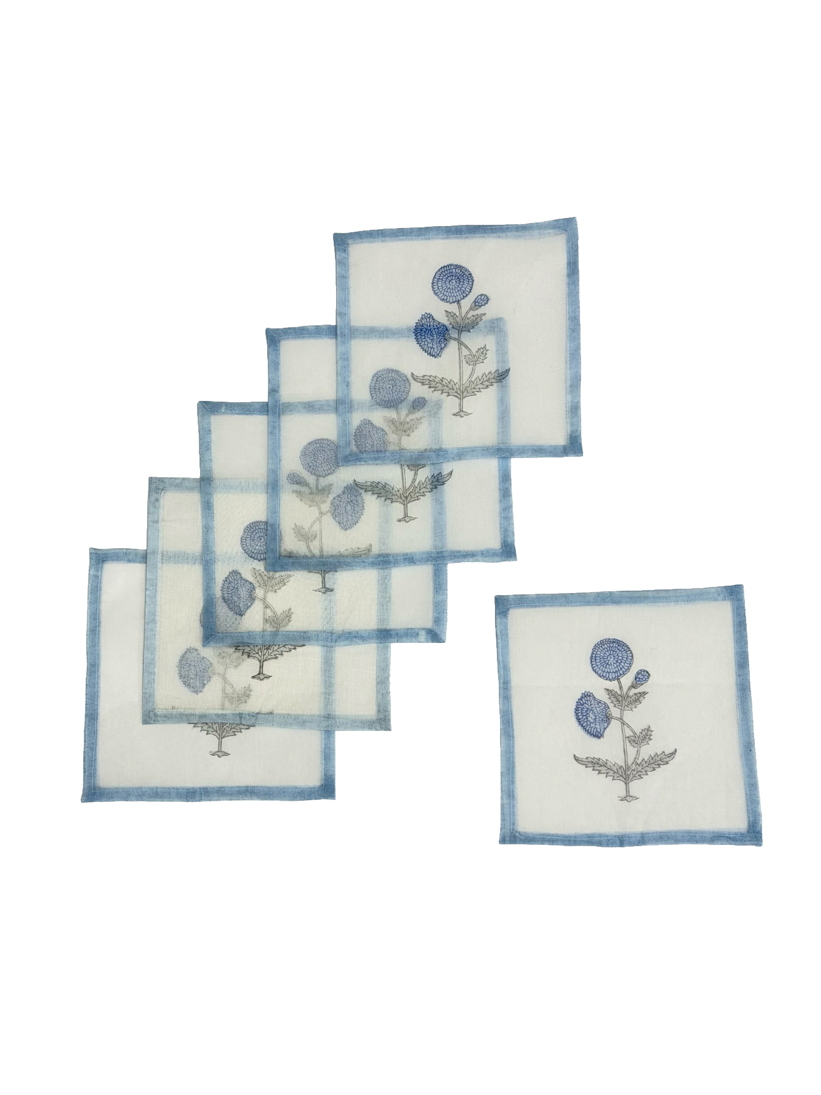Blue Mughal Signature Cocktail Coasters