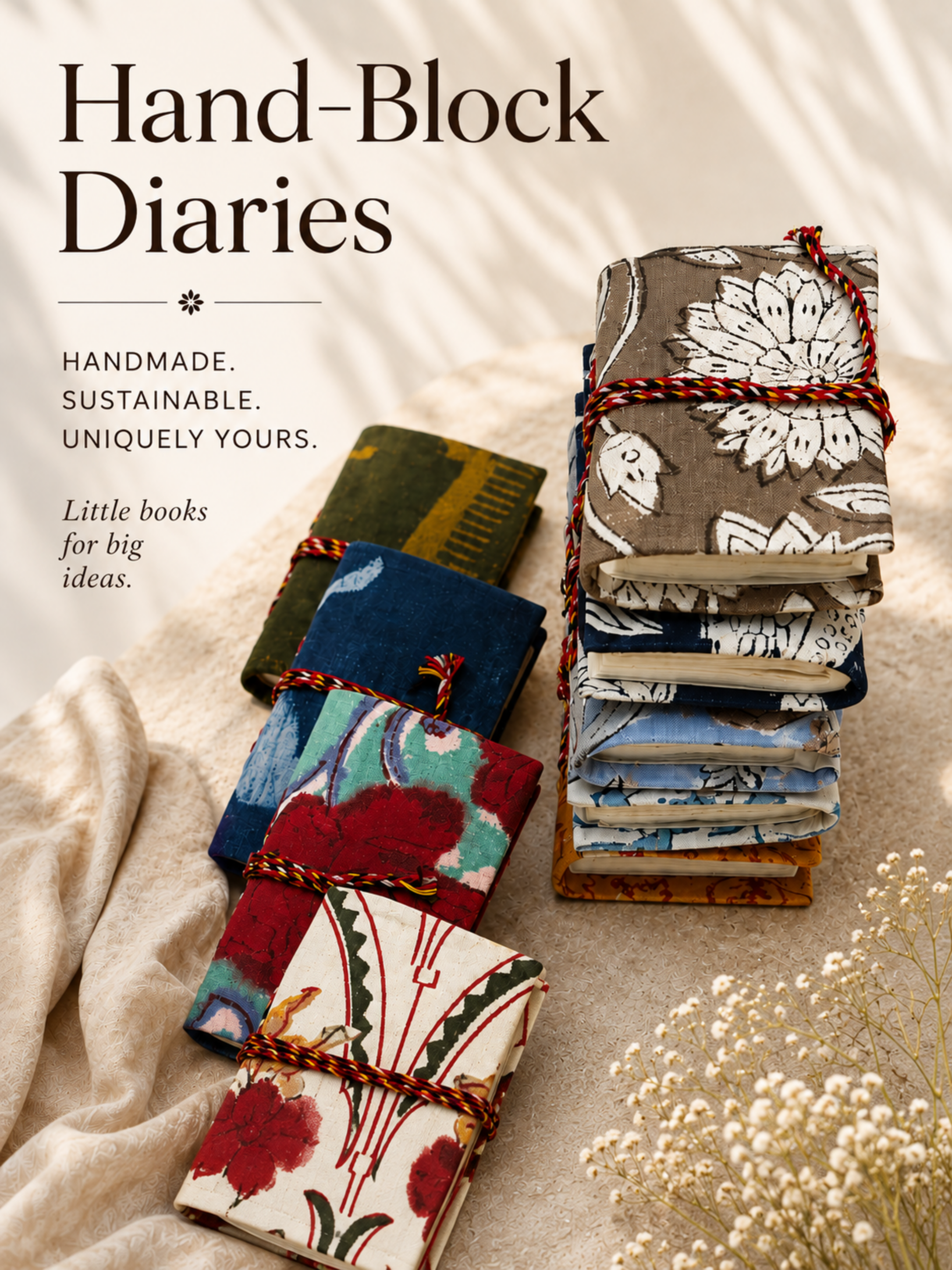Pocket sized Diary- Set of 3